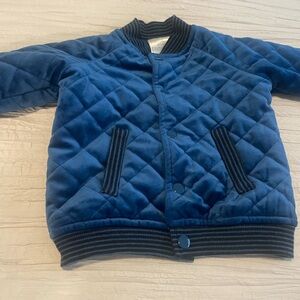 First Impressions Navy Quilted Puffer Jacket